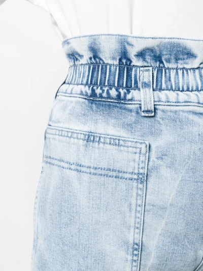 Shop Stella Mccartney High Rise Denim Shorts In Blue