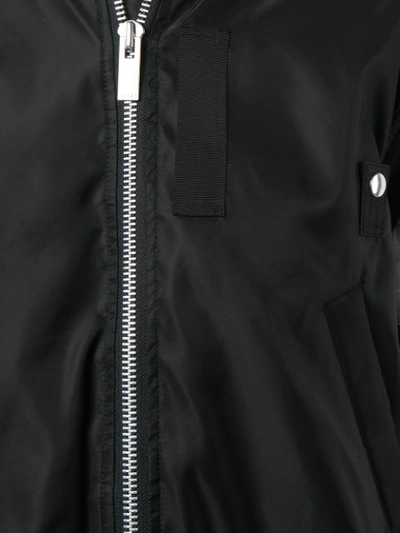 Shop Sacai Sleeveless Bomber Jacket In Black