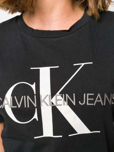 Shop Calvin Klein Jeans Est.1978 Calvin Klein Jeans Logo Print T-shirt - Black