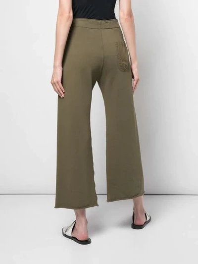 Shop Nili Lotan Kiki Jersey Trousers In Green