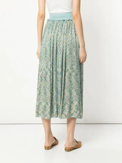 Shop Missoni Lurex Midi Skirt In Multicolour