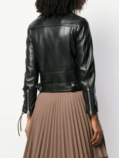 Shop Acne Studios Petite Carry-over Biker Jacket In Black