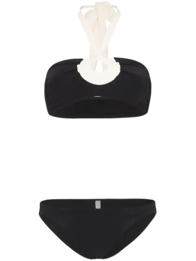 Shop Araks Victoria Halter-neck Bikini In Black