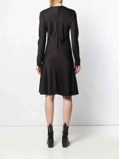 Shop Chloé Knot Detail Dress In Black