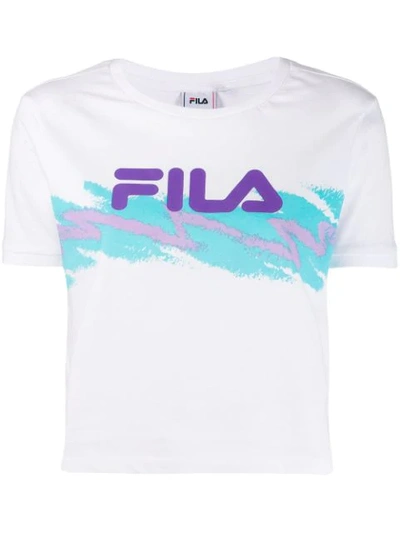 Shop Fila Gauri Cropped T-shirt - White