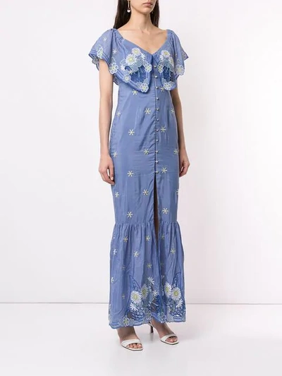 ALICE MCCALL 'HONEYCOMB DAISY' MIDI DRESS - 蓝色