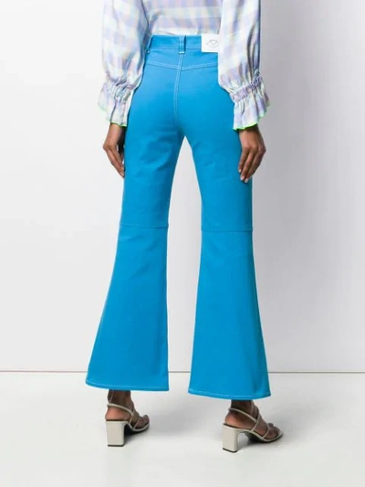 Shop See By Chloé Flared Panel Jeans In Blue