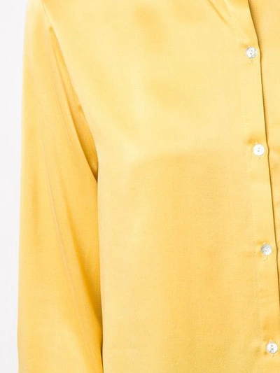 Shop Asceno Classic Blouse In Yellow