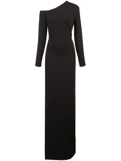 Shop Solace London Liva Evening Dress - Black