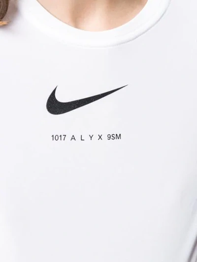 Shop Alyx X Nike Pro T-shirt In White