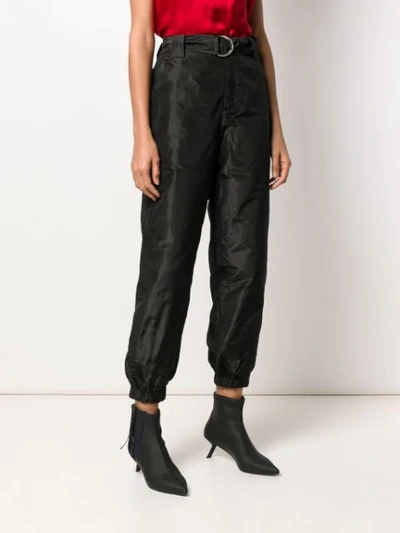 Shop Andrea Ya'aqov Cargo Trousers In Black