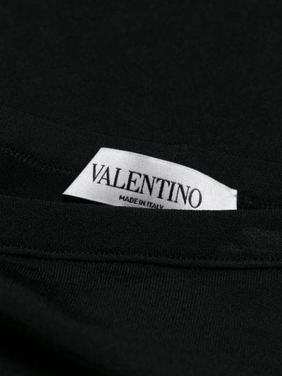 Shop Valentino 'vltn' Leggings In Black