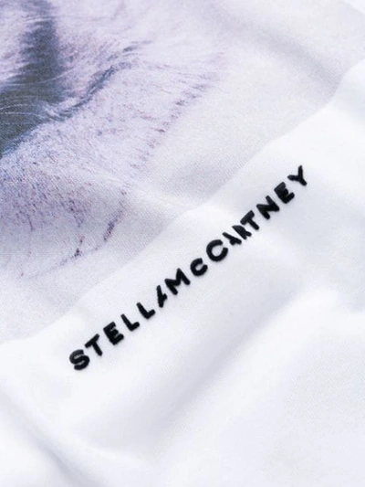Shop Stella Mccartney Cat Print T-shirt - White