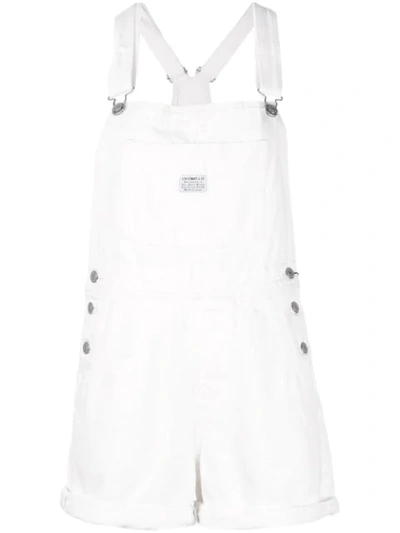 Shop Levi's Vintage Dungaree Shorts In White
