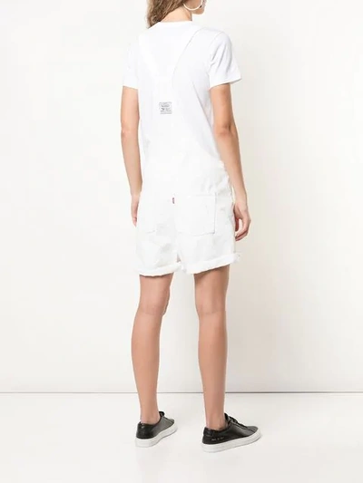 Shop Levi's Vintage Dungaree Shorts In White