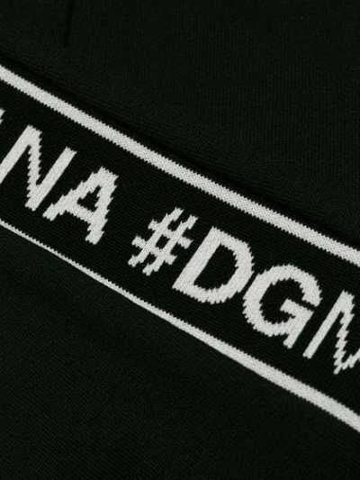 Shop Dolce & Gabbana Logo-trim Sweatpants In Black