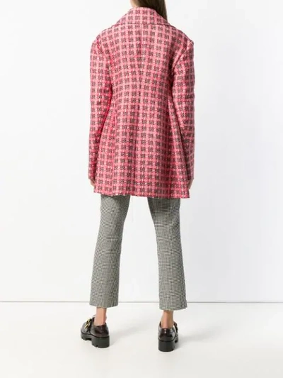Shop Marni Double Breasted Coat In Red
