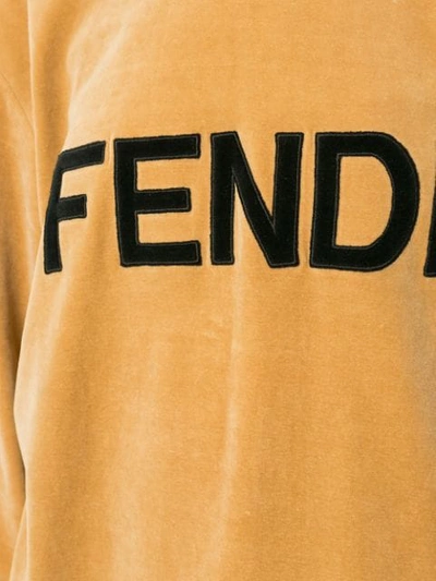 Pre-owned Fendi Long Sleeve Sweatshirt In Brown