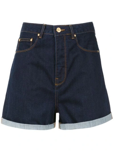 Shop Amapô Kingston Shorts In Blue