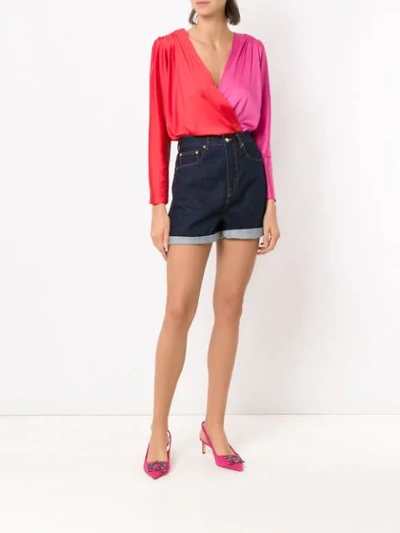 Shop Amapô Kingston Shorts In Blue