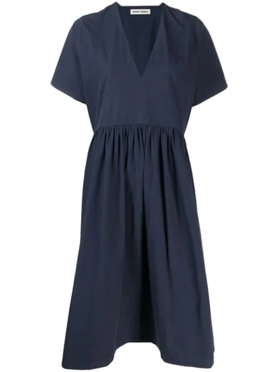 Shop Henrik Vibskov Very Flared Midi Dress In Blue