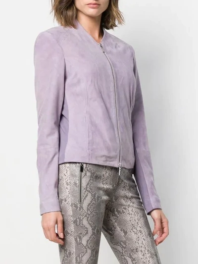 Shop Arma Zipped Jacket In Purple