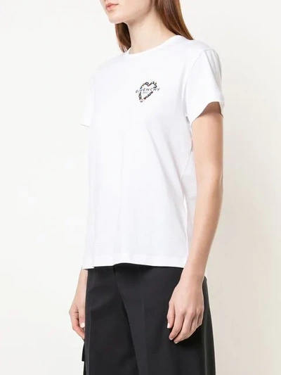 Shop Givenchy Chest Logo T-shirt In White