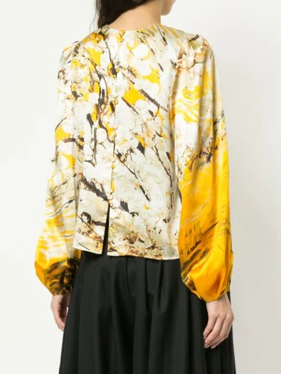 Shop Aje Thurlow Blouse In Multicolour