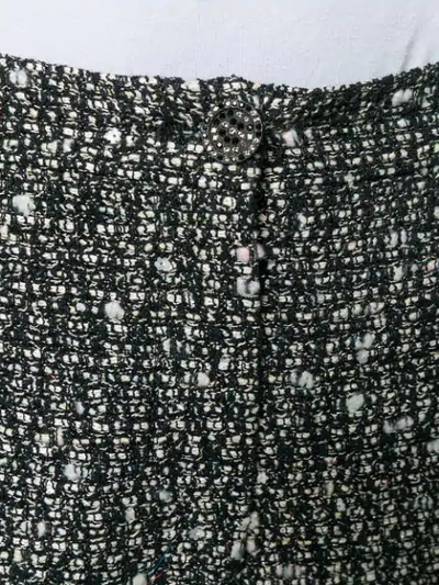 Pre-owned Chanel Bouclé Cropped Trousers In Black