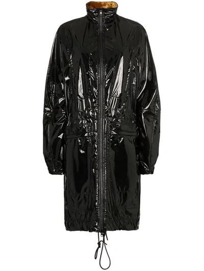 Shop Haider Ackermann Magnolia Vinyl Parka In Black