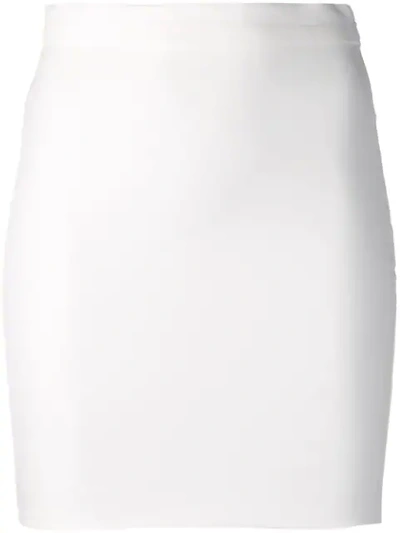 Shop Loulou High-rise Mini Skirt In White