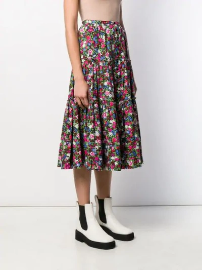 Shop Marc Jacobs Floral Print Skirt In Pink