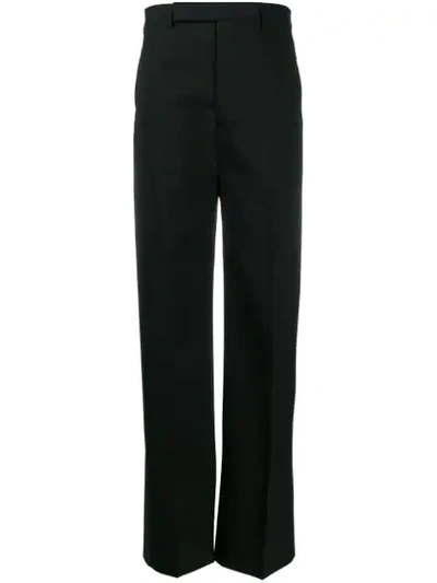 Shop Rick Owens Wide-leg Tailored Trousers In Black