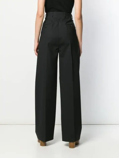 Shop Rick Owens Wide-leg Tailored Trousers In Black