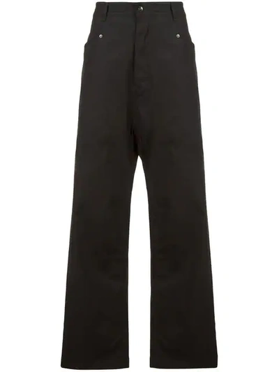 Shop Rick Owens Drkshdw Wide-leg Flared Trousers In Black