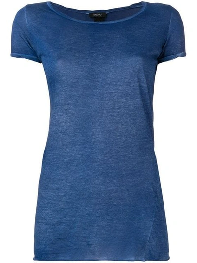 Shop Avant Toi Basic T In Blue