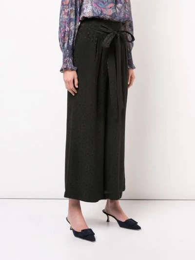 Shop Rebecca Taylor Loose Fitted Culottes In Black