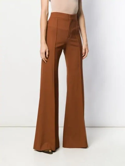 Shop Chloé Flare Trousers In 444