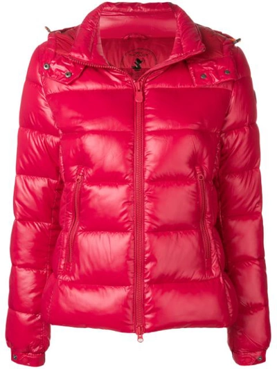 Shop Save The Duck Puffer Jacket In Red