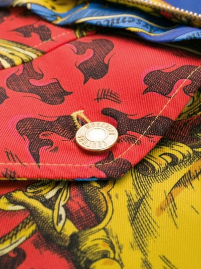 Shop Moschino Baroque-print Jacket In 1888 Multicolor