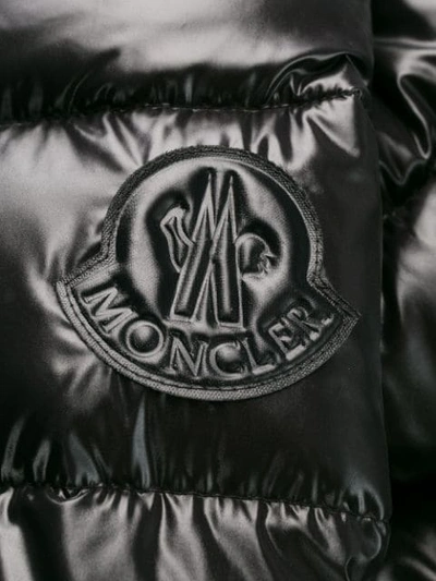 Shop Moncler Hooded Down Jacket In Black