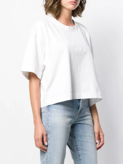 Shop Acne Studios Cylea Emboss T-shirt In White