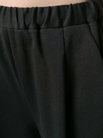 Shop Prada Cropped Tapered Trousers In Black