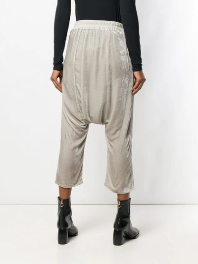 Shop Rick Owens Cropped Trousers - Neutrals