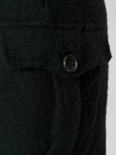 Pre-owned Comme Des Garçons Strickrock Mit Wickeloptik In Black