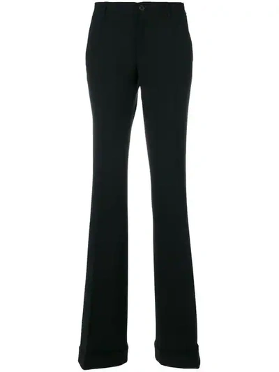 Shop Miu Miu Bootcut Tailored Trousers In Black