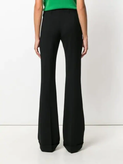 Shop Miu Miu Bootcut Tailored Trousers In Black