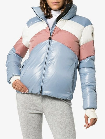 Shop Moncler Lamar Down Filled Jacket In Blue