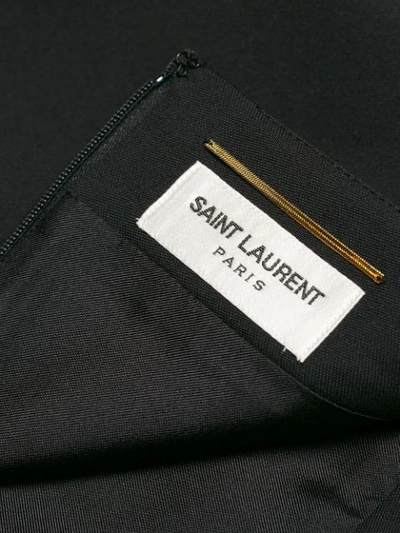 Shop Saint Laurent Minirock Mit Schmaler Passform In Black
