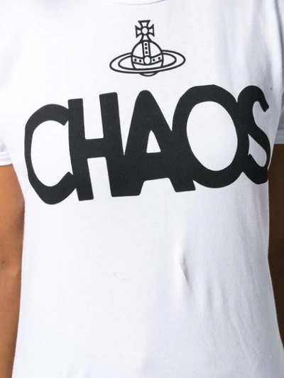 Shop Vivienne Westwood Anglomania Chaos Logo T-shirt In White